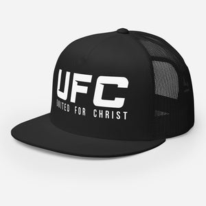 UFC United For Christ (Flat Bill DTG Print)  Trucker Cap