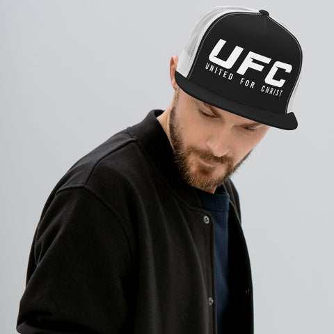 UFC United For Christ (Flat Bill DTG Print)  Trucker Cap