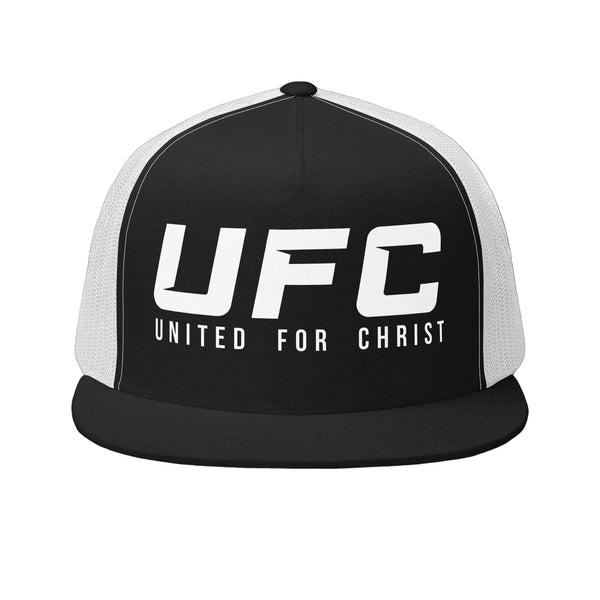 UFC United For Christ (Flat Bill DTG Print)  Trucker Cap