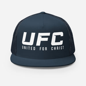 UFC United For Christ (Flat Bill DTG Print)  Trucker Cap
