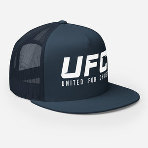 UFC United For Christ (Flat Bill DTG Print)  Trucker Cap