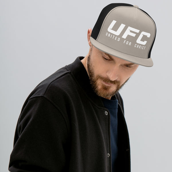 UFC United For Christ (Flat Bill DTG Print)  Trucker Cap