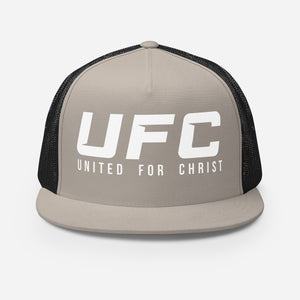 UFC United For Christ (Flat Bill DTG Print)  Trucker Cap