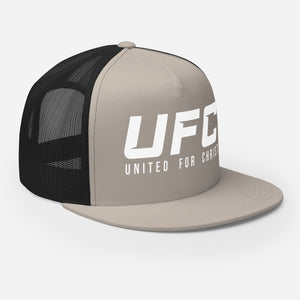 UFC United For Christ (Flat Bill DTG Print)  Trucker Cap
