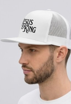 Jesus Is King Classic Trucker Hat (DTG Flat Bill)