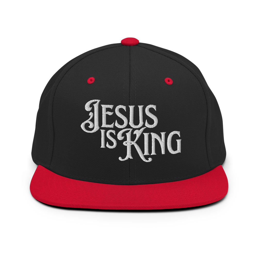Jesus Is King Trucker Hat (Embroidered Flat Bill)