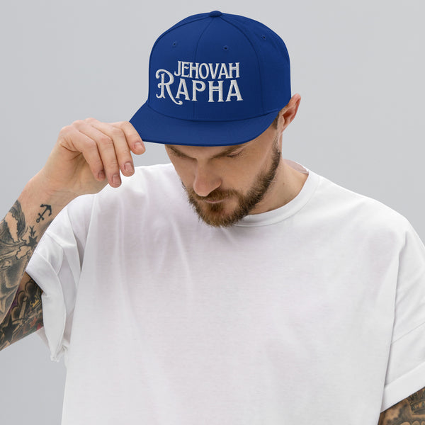 Jehova Rapha Trucker Hat (Embroidered Flat Bill)