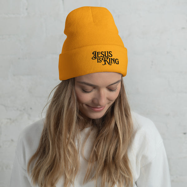 Jesus Is King Beanie | Christian Beanie for Men & Women