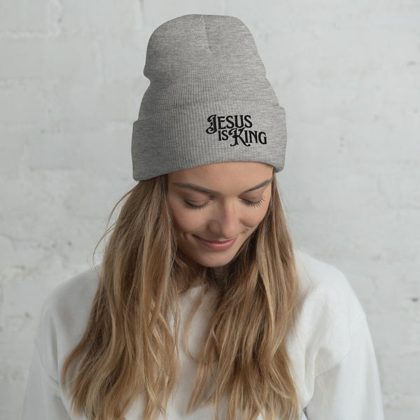 Jesus Is King Beanie | Christian Beanie for Men & Women