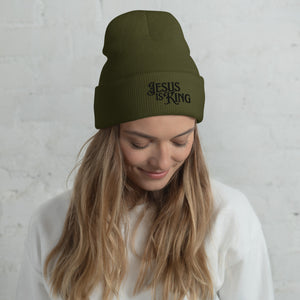 Jesus Is King Beanie | Christian Beanie for Men & Women