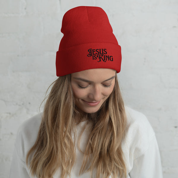 Jesus Is King Beanie | Christian Beanie for Men & Women