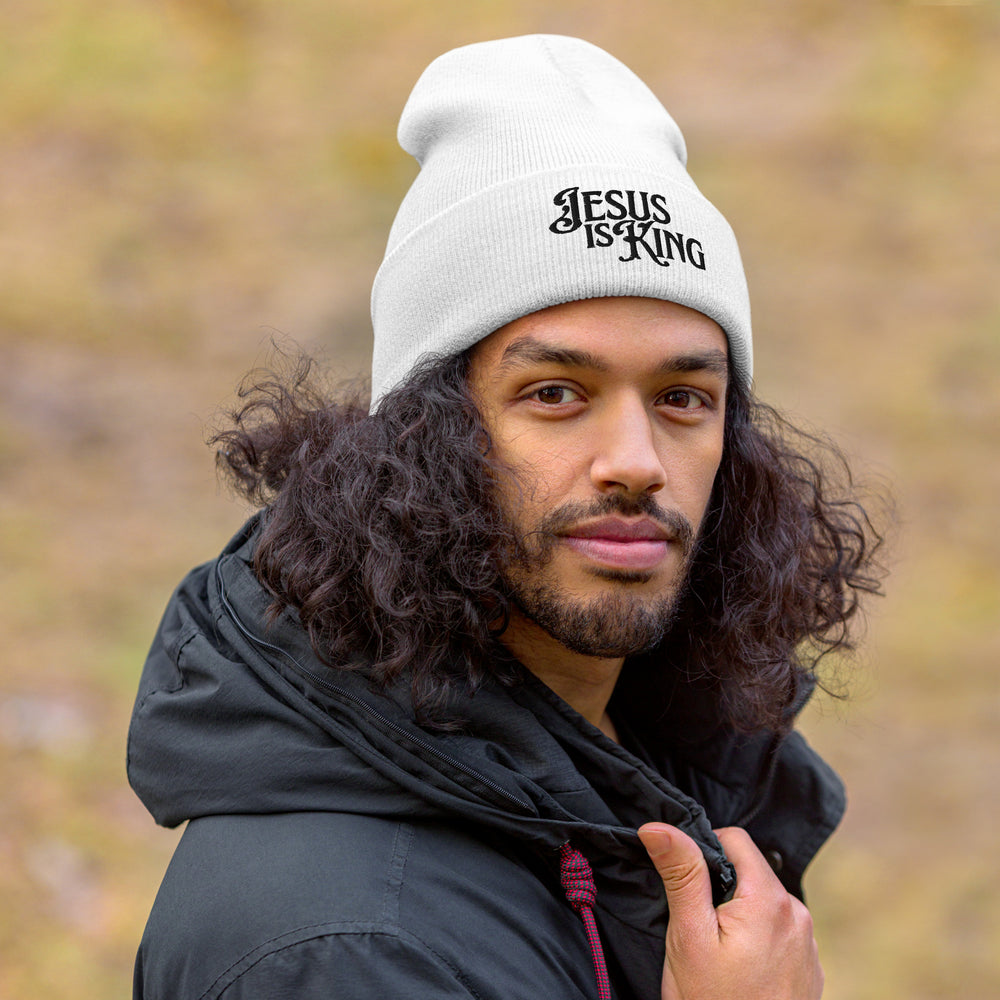 Jesus Is King Beanie | Christian Beanie for Men & Women