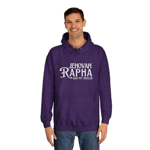 Purple Jehovah Rapha God My Healer Christian hoodie