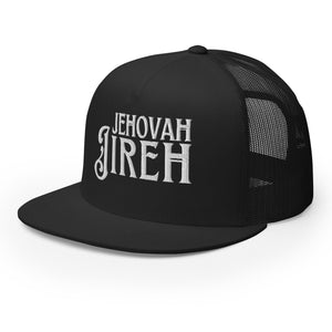 Jehovah Jireh Trucker Hat (Embroidery Flat Bill) - One Vision