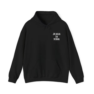 Jesus Is King hoodie with small front chest print
