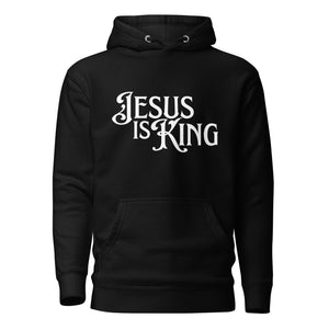 Black Jesus Is King Christian hoodie front view