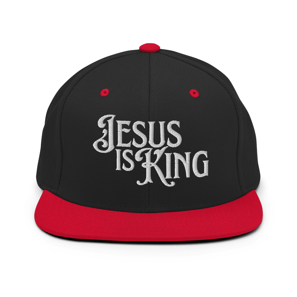 Jesus Is King Trucker Hat (Embroidered Flat Bill) - One Vision
