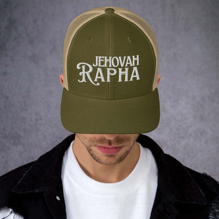 Jehova Rapha God My Healer Trucker Crown (Curve Bill)